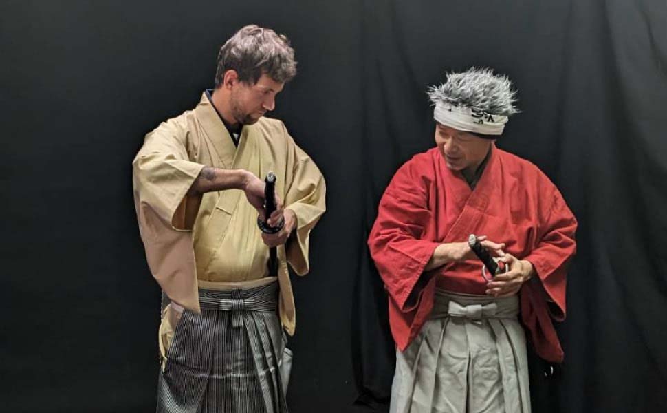 Mastering the essence of samurai with professional instruction.